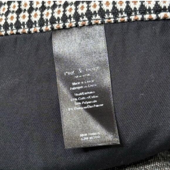 Rag & Bone Casey High Rise Geometric Knit Cropped Flare Pants Size 16 - Picture 5 of 9